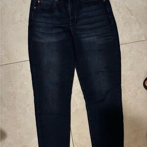 Soho Skinny Blue Jeans with Subtle Fading